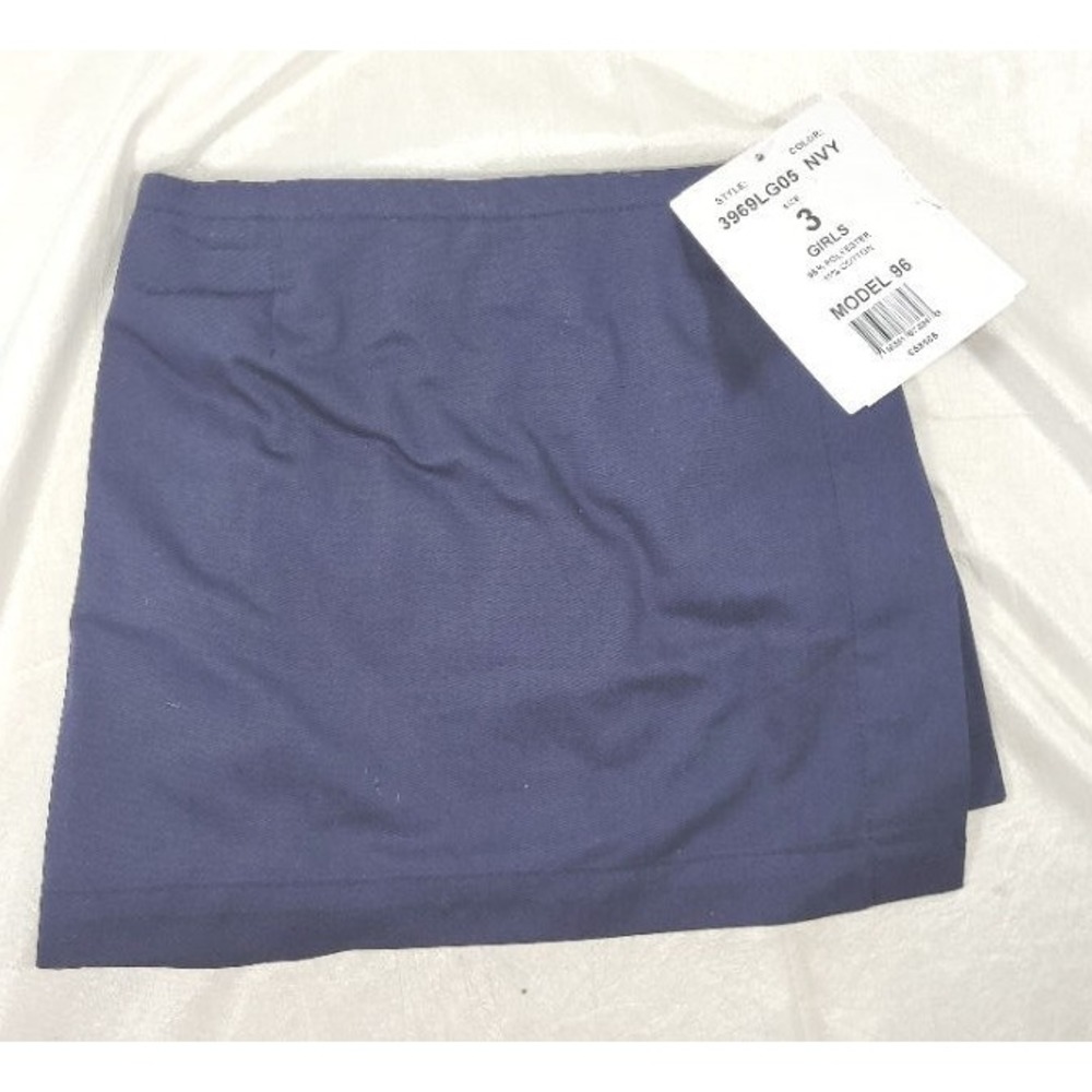 Becky Thatcher Girl's School Uniform Skort #3969LG05 - Navy Blue - Size 3